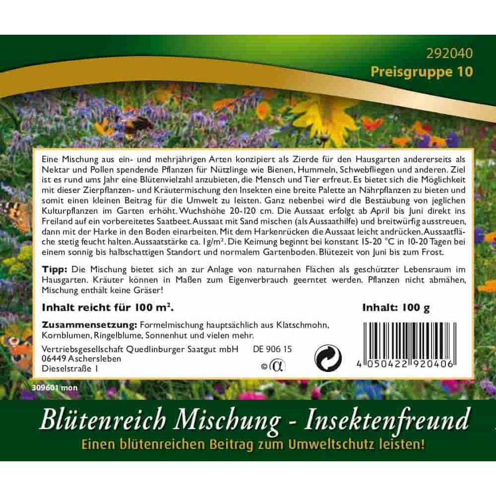 Blütenreich Mischung-Insektenfreund Dose 100g