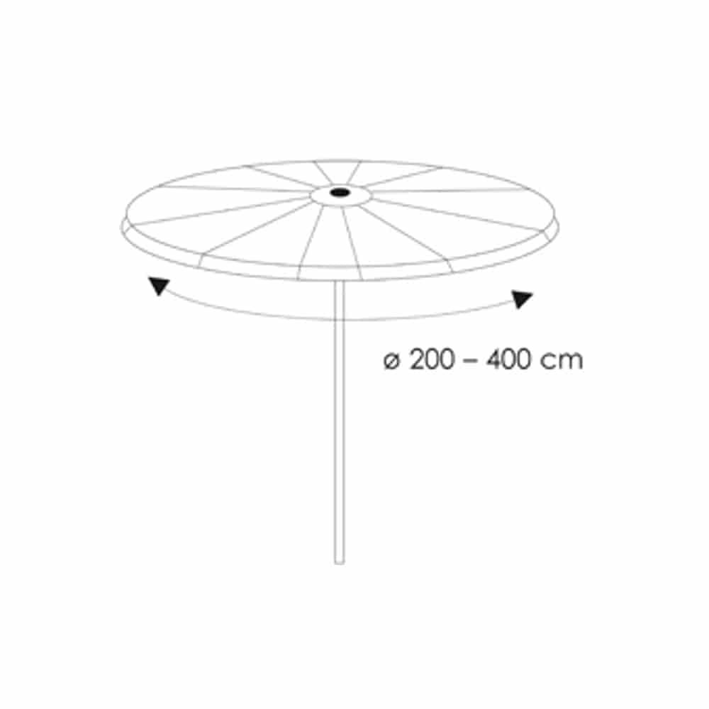 Schutzhülle transparent Ampelschirm,ca 265x 40/70/50