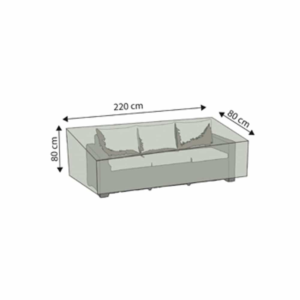 Schutzhülle Deluxe 3er Rattan Sofa,ca.220x80x80