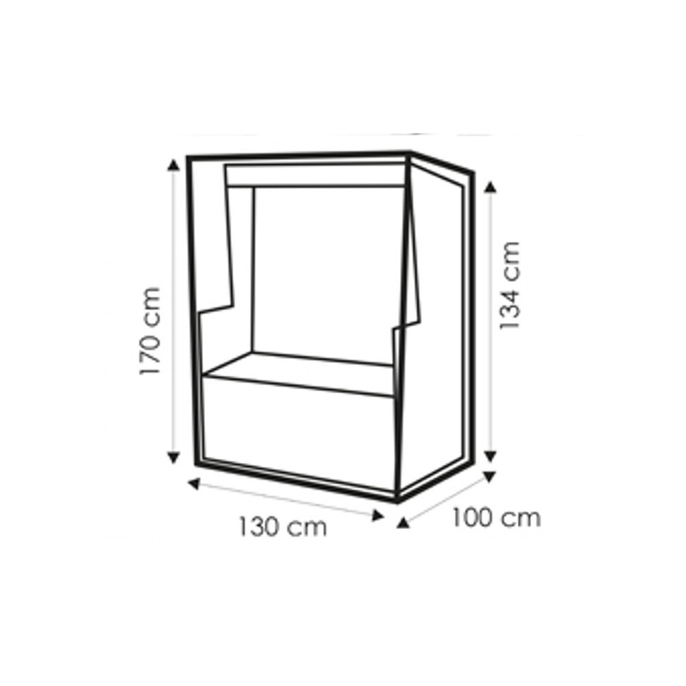 Schutzhülle transparent Strandkorb,ca.130x100x170/134