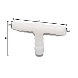 Schlauchverbinder Kunststoff T-Stück 4mm », € 0,85