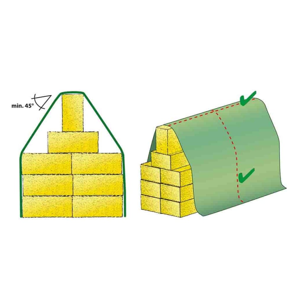 Strohvlies Schutzvliese 140g/m² 10,4m x 12,5m (130m²)