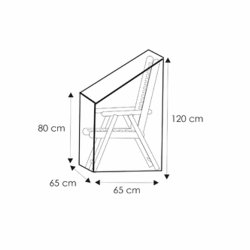 Schutzhülle transparent verstellbarer Stuhl,ca.65x65x120/80