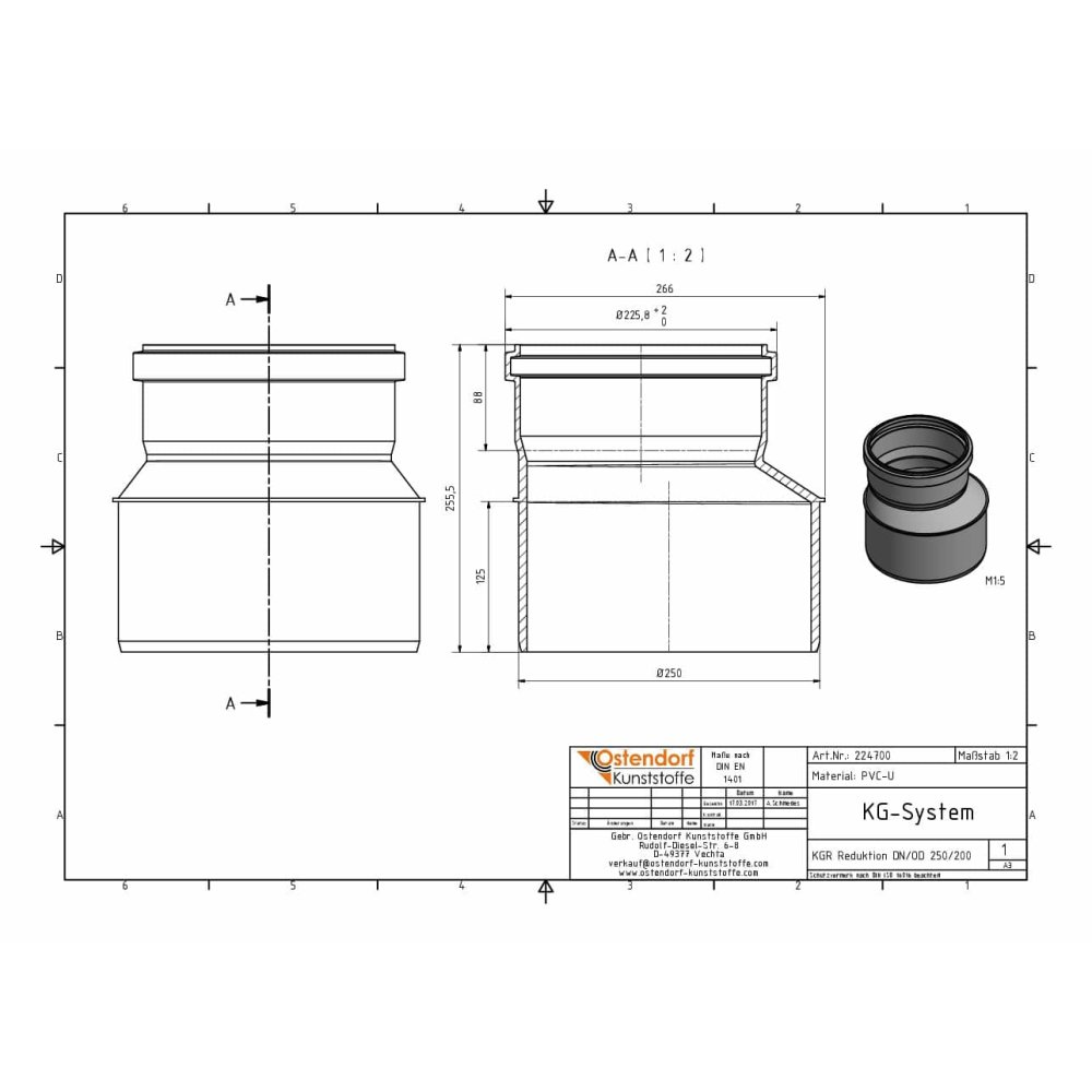 KGR Reduktion DN/OD 250/200