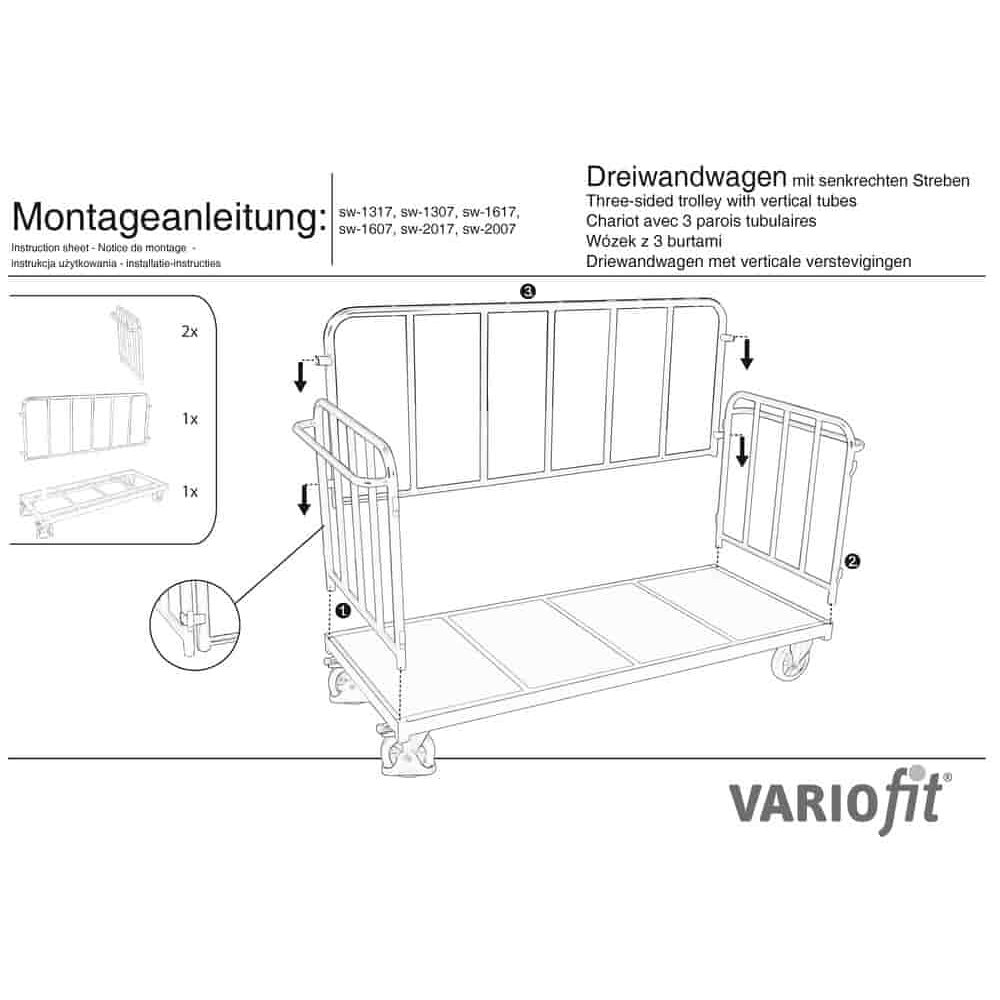 Streben Dreiwandwagen 500 kg Typ M (TG)