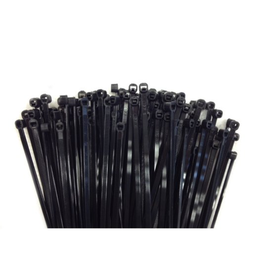 100 Kabelbinder 530x7,6mm schwarz (UV-stabilisiert) PA6.6