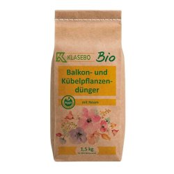 Balkon- und Kübelpflanzendünger mit Neem Bio 1,5 kg für ca. 180 l Blumenerde