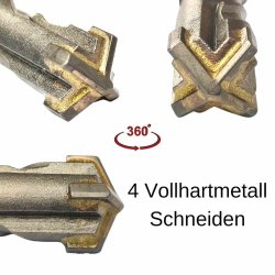 Hammerbohrer für SDS-PLUS 4-Schneider Ø 14,0mm x 160mm Länge