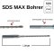 Hammerbohrer für SDS-MAX 4-Schneider Ø 35,0mm x 520mm Länge