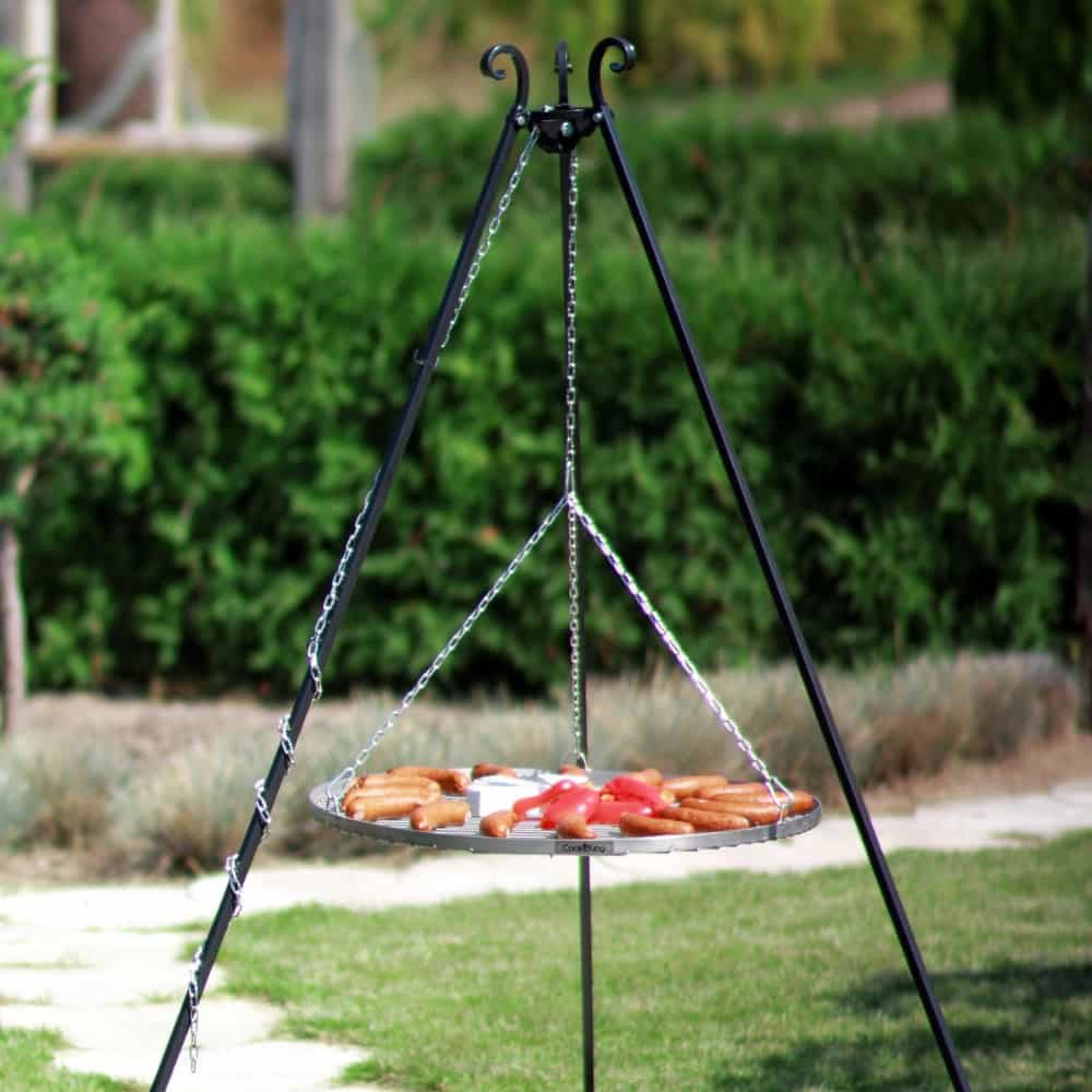 Schwenkgrill 180 cm + Grillrost aus Edelstahl 50 cm