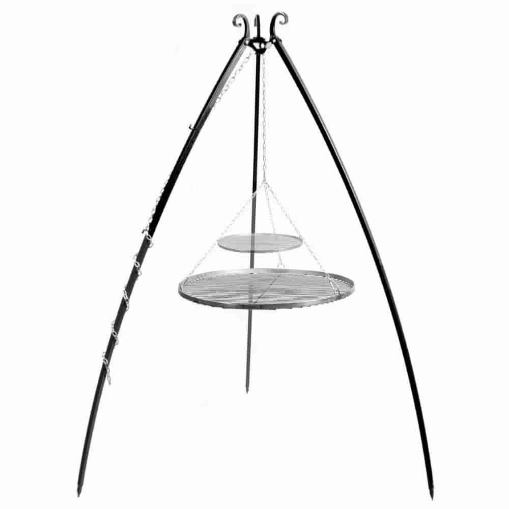 Schwenkgrill 200 cm + Doppelrost 70 cm und 40 cm