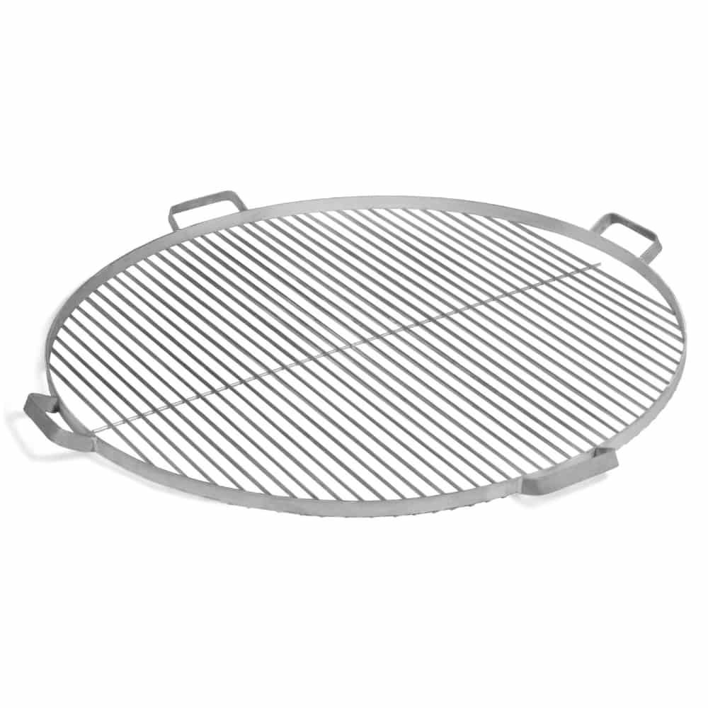 Grillrost aus Edelstahl für Feuerschale 80 cm mit 4 Griffen