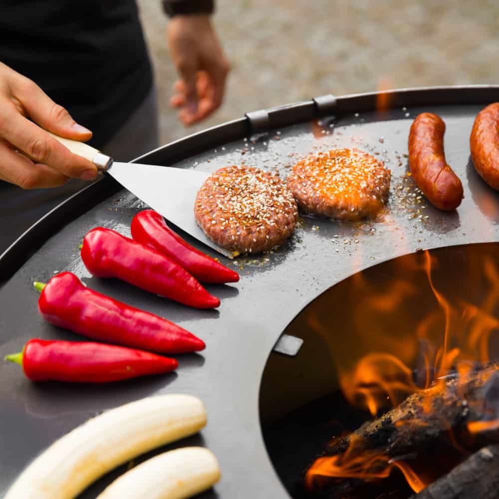 Grillplatte aus Edelstahl für Feuerschale 82 cm