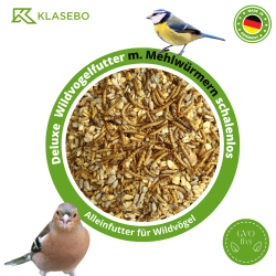 20 kg Deluxe Vogelfutter m. Mehlwürmern schalenlos...