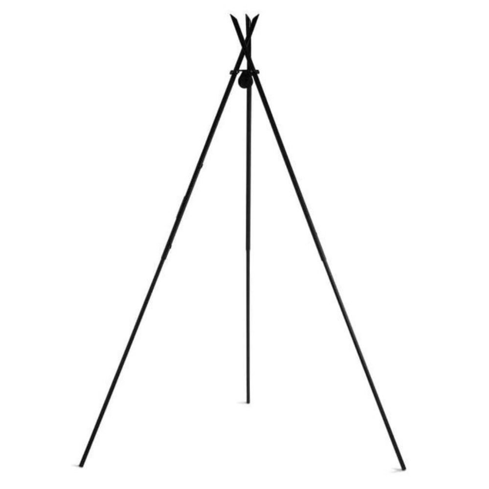 Schwenkgrill „TIPI“ 210 cm + Doppelrost 70cm und 40 cm aus Naturstahl