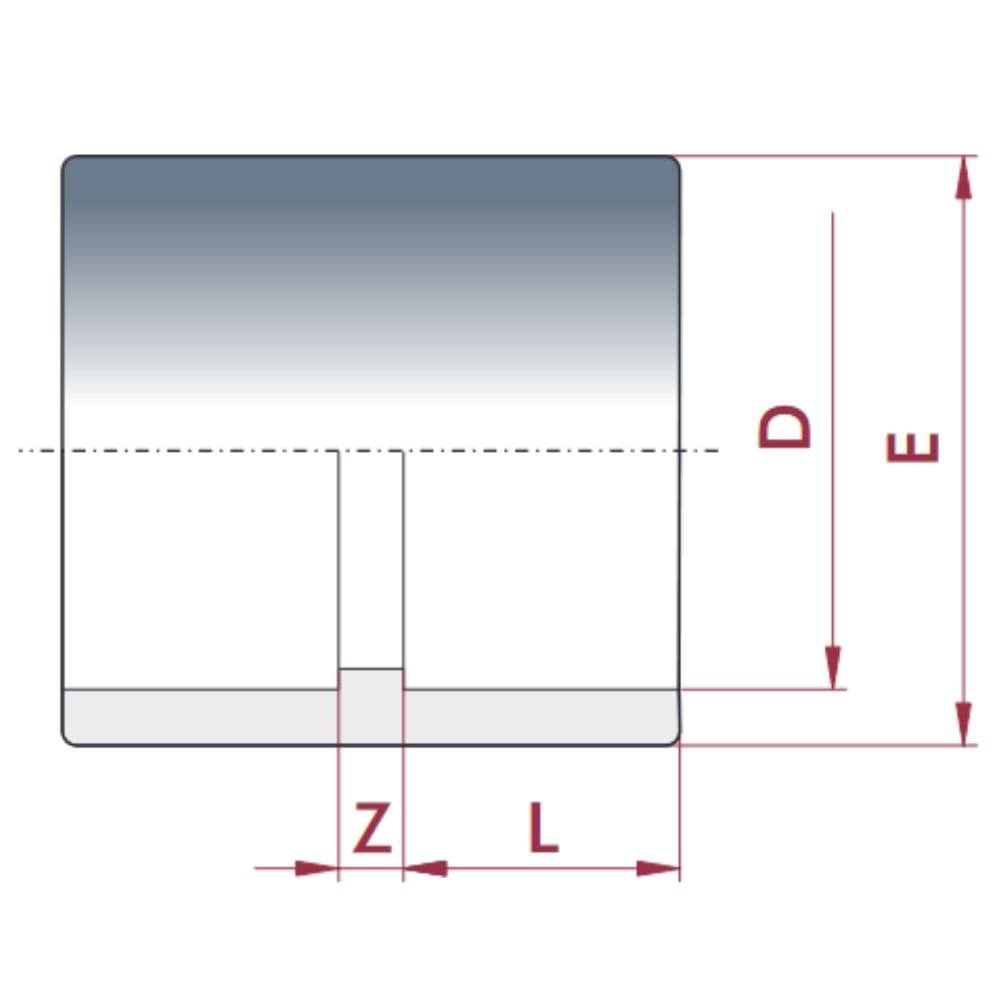 PVC - U Klebemuffe 25 mm PN16