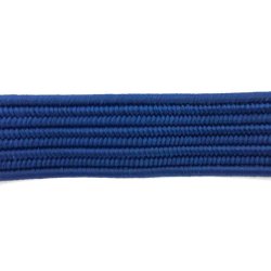 Flaches elastisches Band mit 2 extra starken Doppelhaken 80 cm Blau